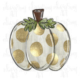 Gold Pumpkin DTF Transfers